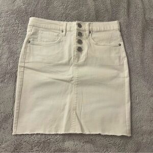 LOFT Outlet Button Fly Denim Skirt